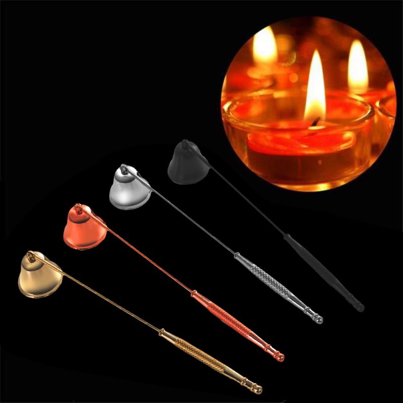 Candelabro de acero inoxidable sin humo para el hogar, Kit de herramientas de Apagado manual, accesorios para velas de Cocina