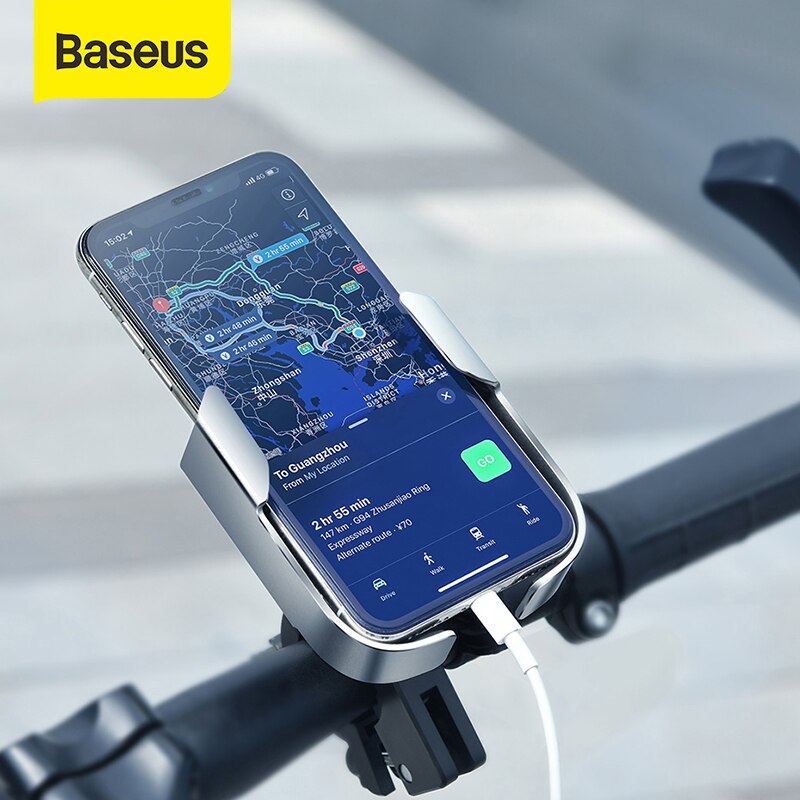 Baseus Motorfiets Houder 360 Graden Universele Bike Motorcycle Motorbike Stuur Telefoon Houder Beugel Voor Iphone 11 Xs Xr