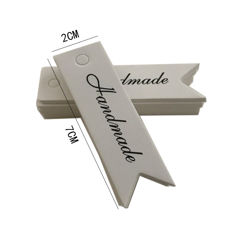 100pcs Handmade Tag Label DIY Material Thank You Baking Tag Label Wedding/Candy/Baby Thanksgiving Party Supplies