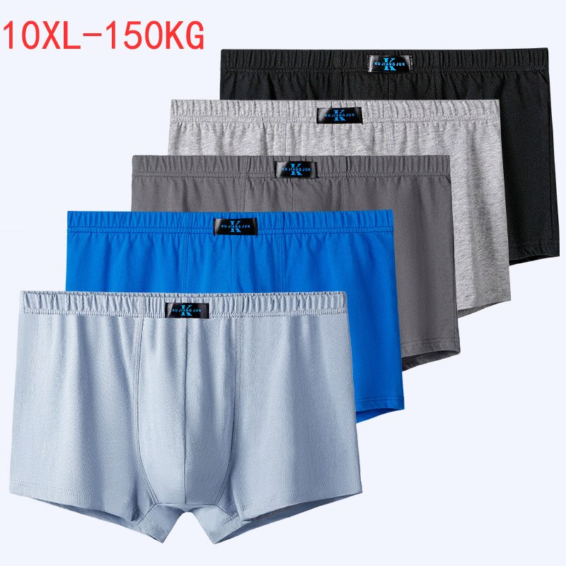 men cotton boxer Breathable Comfortable loose high waist elasticity boxer plus size 7XL 8XL 9XL 10XL