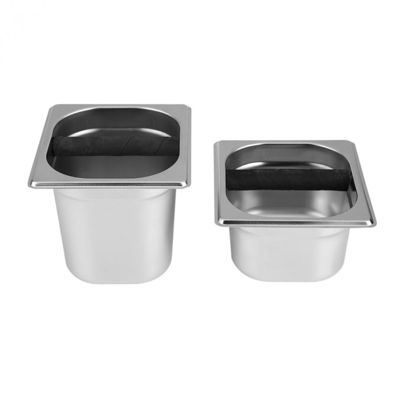 MICCK Stainless Steel Espresso Coffee Knock Box Coffee Container Knock Rubber Bar For Coffee Machine Barista Tools Accessories