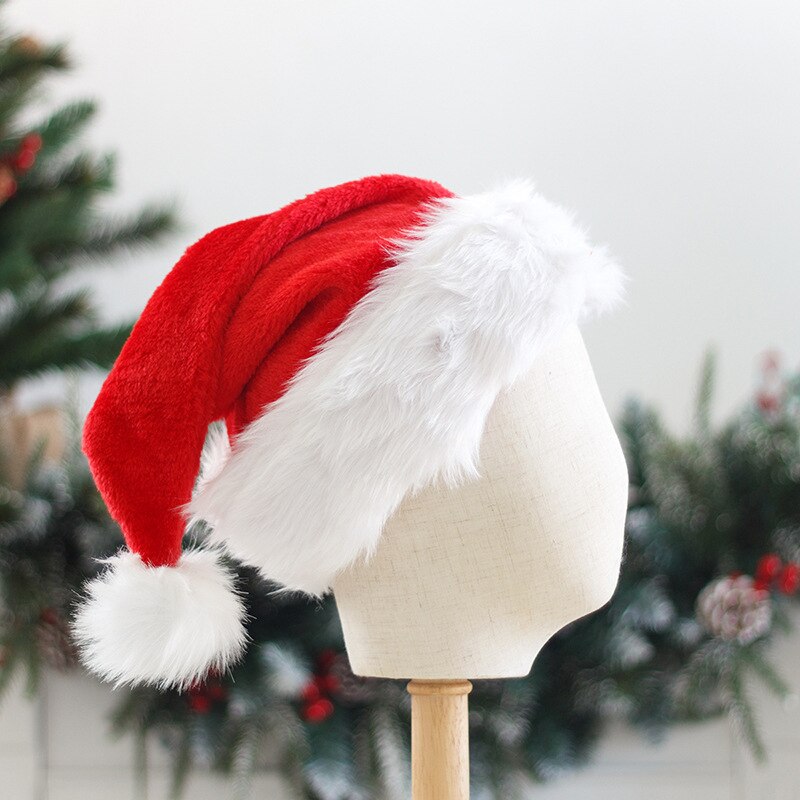 Christmas Hat Cute Santa Hat Ornament Decoration Christmas Cap Hats For Adults Kids Year Xmas Party Decoration
