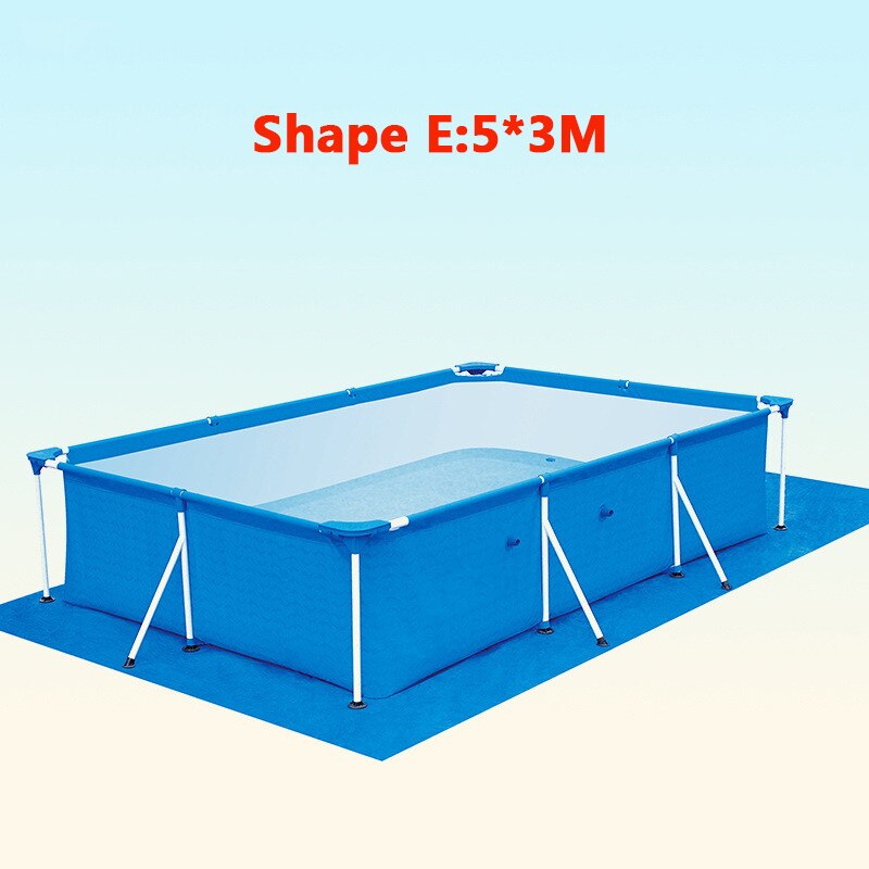 Swimming Pool Cover Mat Piscinas Ground Pool Floor Cloth Large Size Cloth Lip Cover Dustproof Foldable UV Resistant Pool Mat: E