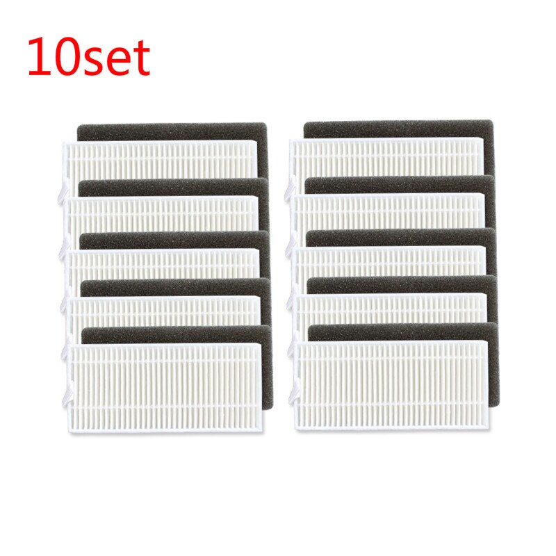 Filtro HEPA para aspiradora, paño de mopa para IKOHS NETBOT S15 SmartGo, repuestos de aspiradora robótica, accesorios: 10set