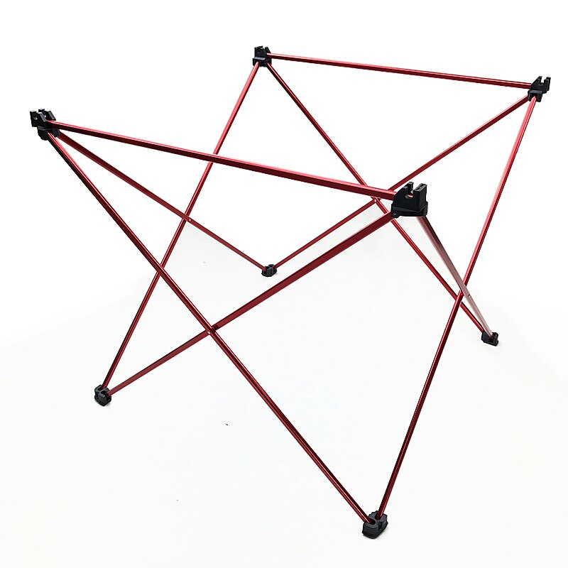 Tavolo da picnic e da campeggio-struttura pieghevole in alluminio a fisarmonica, pianoforte in tessuto lavabile