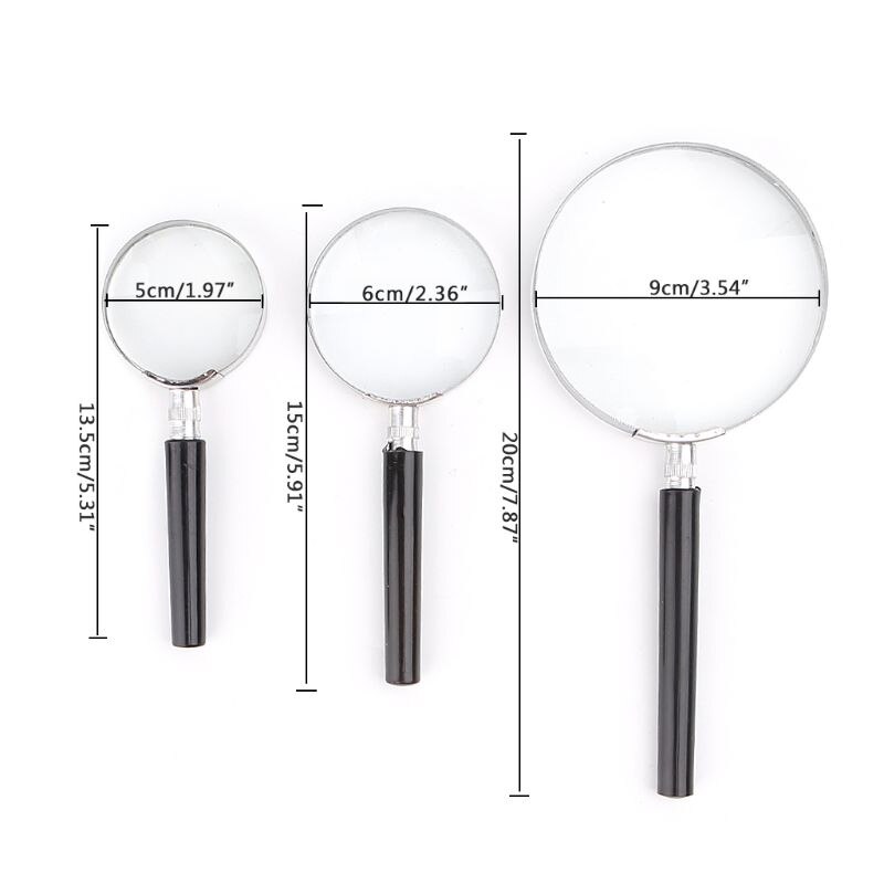 Portable Magnifying Glass Handheld Magnifier High Definition Reading Eye Loupe