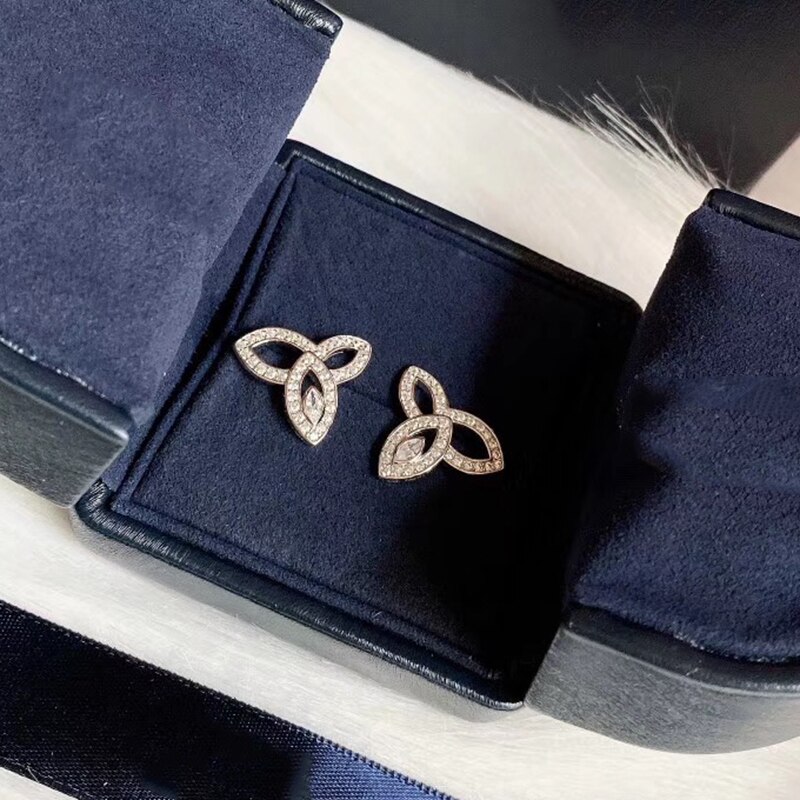 Marca a caldo Puro 925 Gioielli in Argento sterlina impostato per Le Donne Del Fiore di Sakura Partito Rosa Insieme Dei Monili del Braccialetto Della Collana Orecchini impostato: Earrings