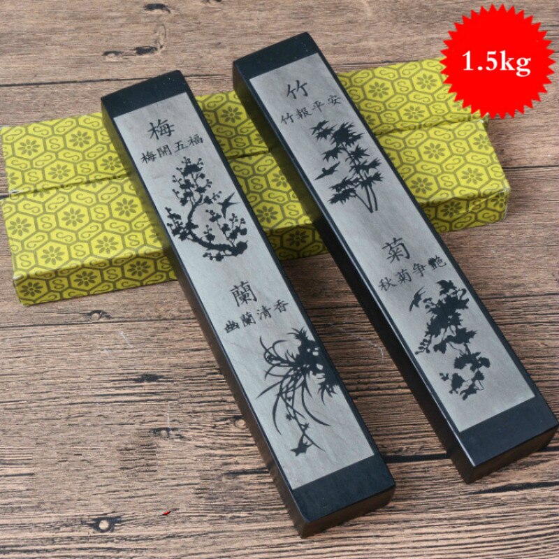 Grote Steen Paperweights Draagbare Chinese Kalligrafie Inkt Schilderij Paperweights Creatieve Papier Drukken Paperweights Pisapapeles: Default Title