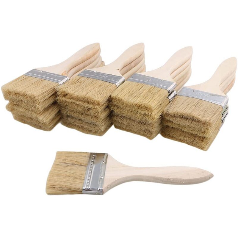 Pinceles de pintura de 24 piezas, 70mm, pincel de barniz y pintura de virutas, perfecto para pegar manchas de pared y madera