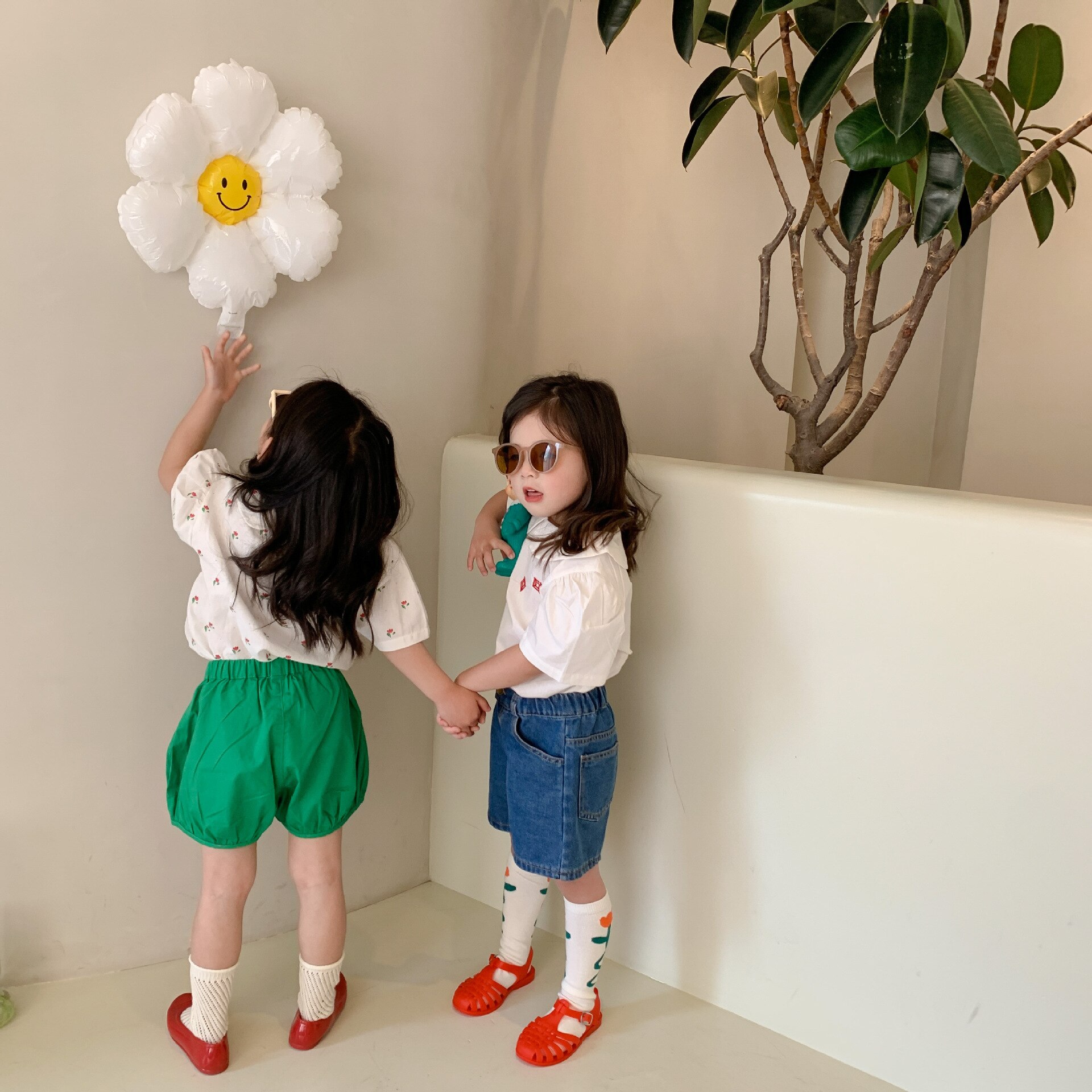 1828C abbigliamento per bambini camicia per bambina 2022 estate nuovo ricamo dolce camicia per bambina top 1-7 anni camicette per bambini