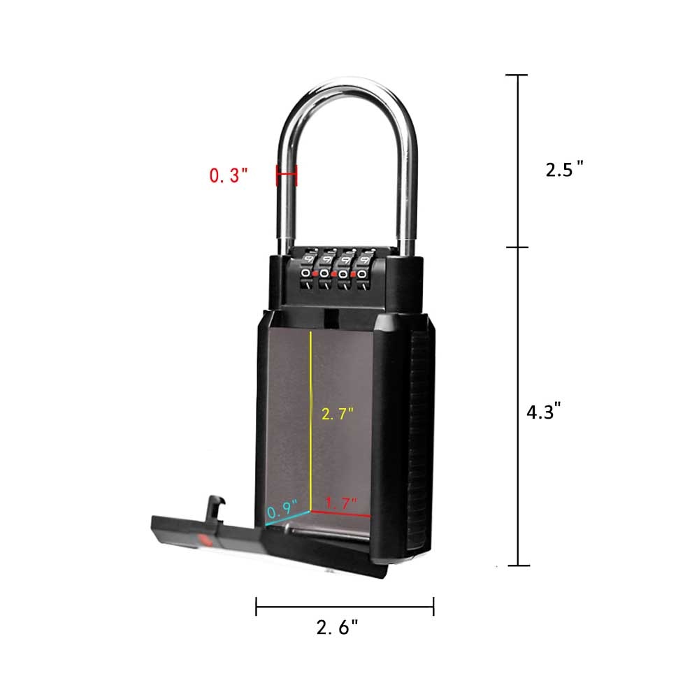 Onefeng Sports Car Key Combination Storage Security Padlock Box Portable Key Safe Surf Lock
