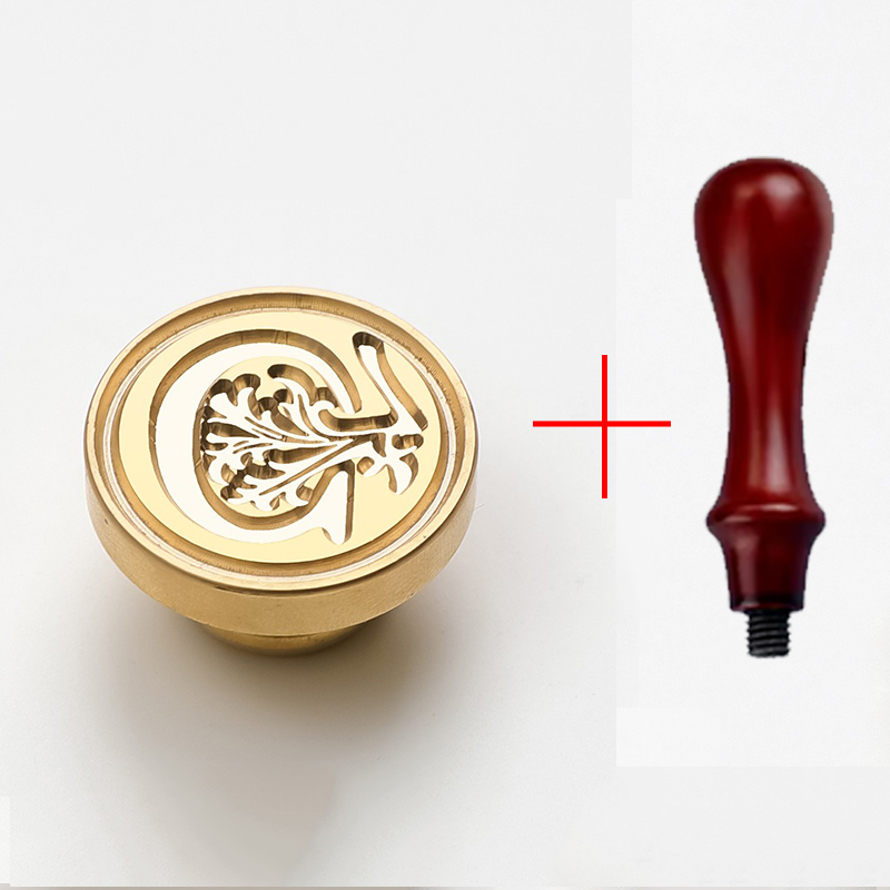 2PCS clear sealing stamp head wax seal craft supplies wax seal stamp and handle stamp scrapbooking supplies craft HCZ0106: deep gray