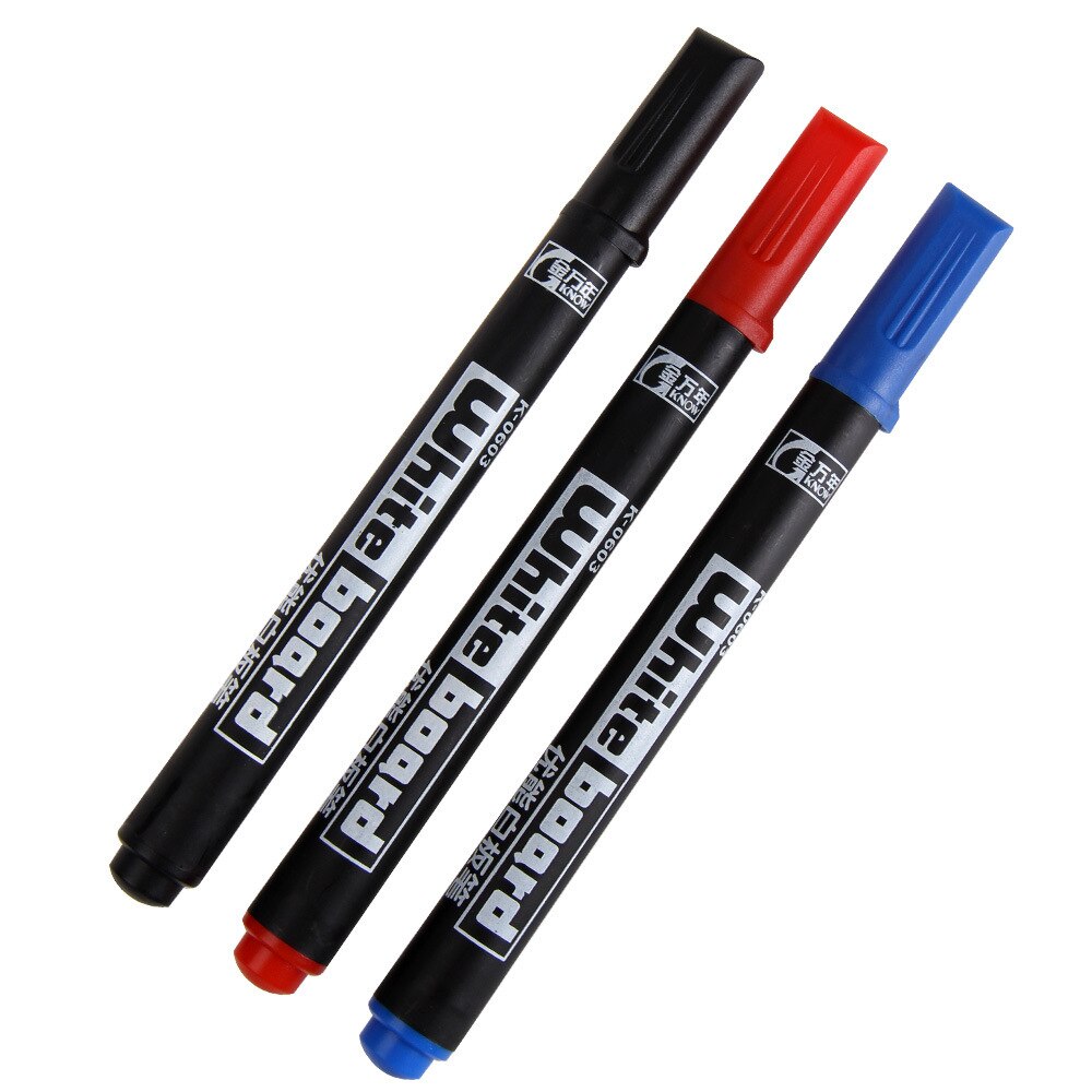 Genvana 10 Stks/partij Whiteboard Marker 1 Mm Extra Fijne Niet Giftig Kinderen Markeerstift Olie Inkt School En Kantoor pennen