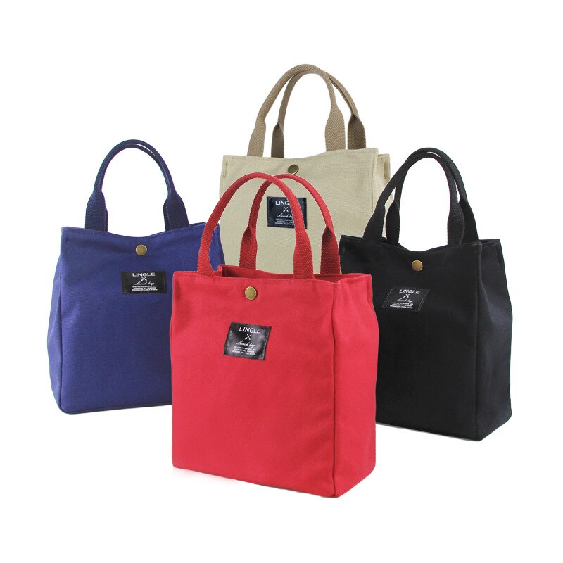 Bento lunchbox tas met lunch draagbare lunch canvas eco tas kantoormedewerker handtas student kleine lunchbox tas