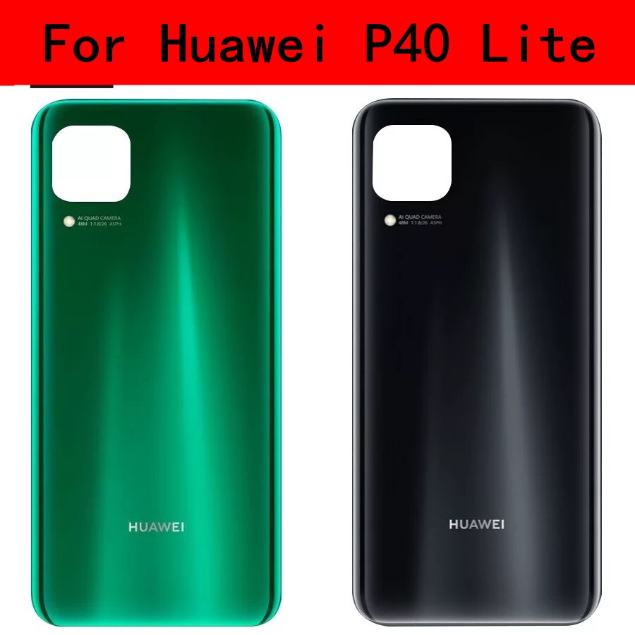 Für Huawei P40 Lite Zurück Abdeckung Batterie Abdeckung Hinten Tür fallen Tafel Für Huawei Nova 6SE Zurück Abdeckung Gehäbenutzen Mit kamera Objektiv