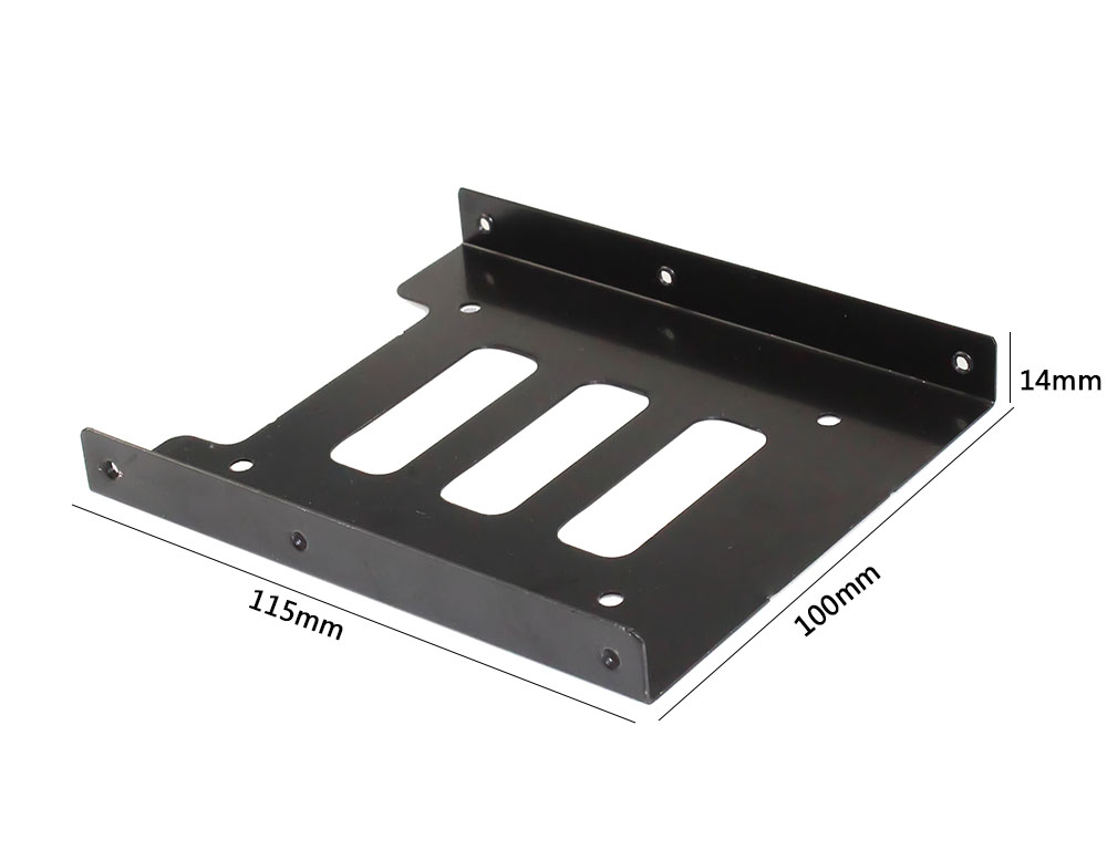 Useful 2.5 To 3.5 Inch SSD HDD Inclosure Metal Mounting Adapter Bracket Dock For Desktop Laptop PC SSD Server