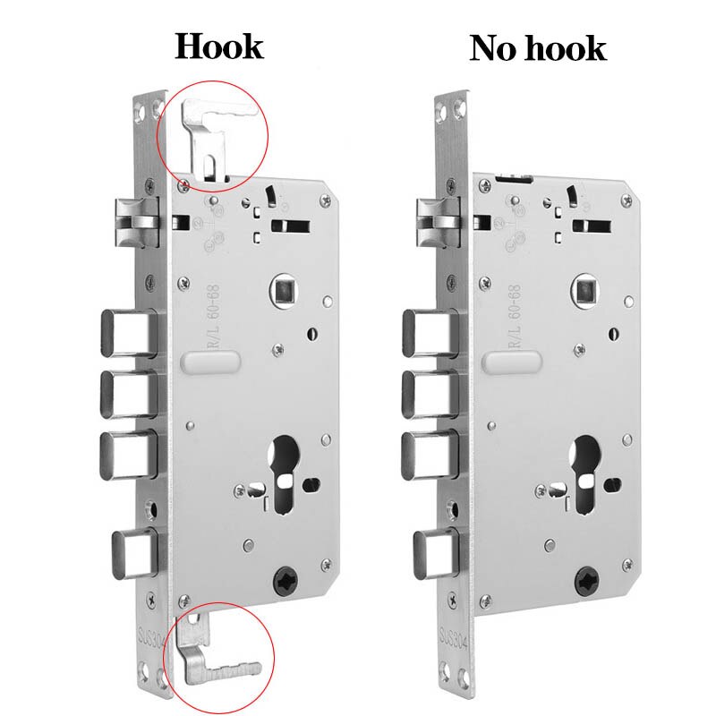 All-steel Lock Body for Smart Electronic Lock 24mm-240mm 6068 Lock Body Adjustable Direction Stainless Steel Lock Body