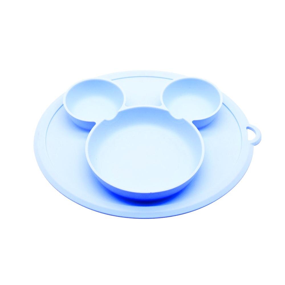 Børns silikoneskål sugeskål børn tallerken baby tallerken baby børn & #39 #39 fodring platos børn bordservice mad tallerken