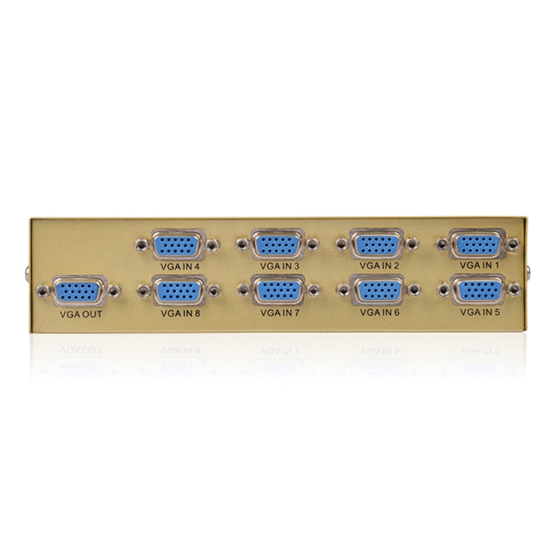 8 Port Vga Switch Video Switcher Box 1920*1440 250Mhz 8 In 1 Out Selector Voor Pc