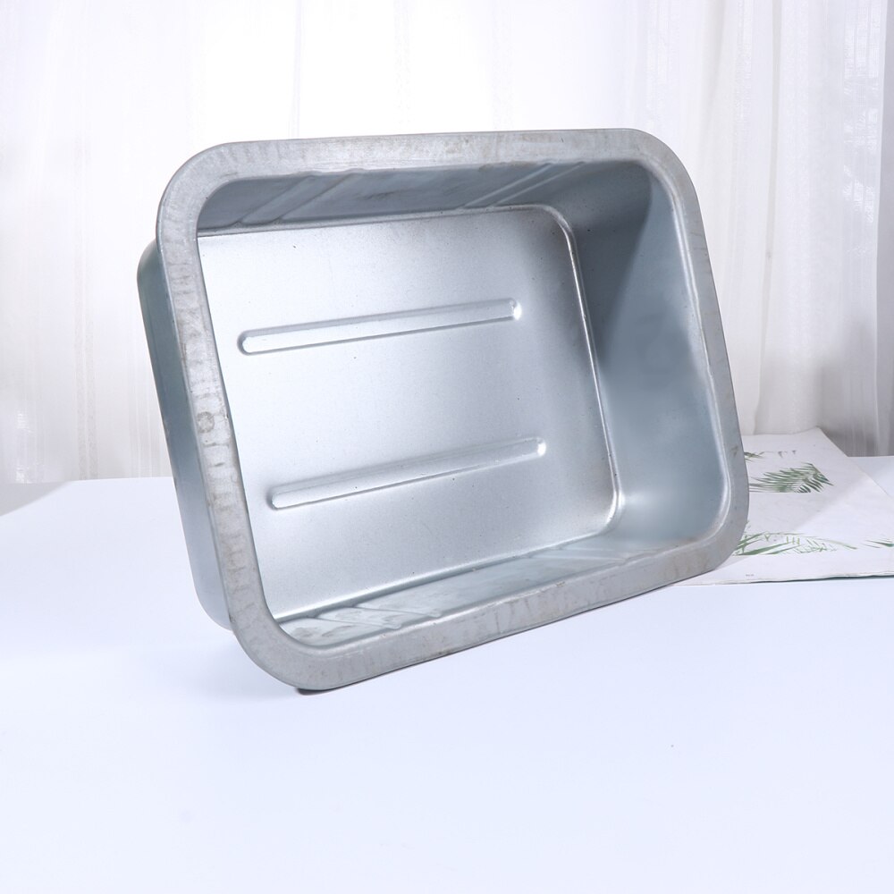 5L Steel Oil Drain Pan Waste Engine Oil Collector Tank Gearbox Oil Drip Tray Fuel Fluid Change Garage Tool for Repair Car (Silve