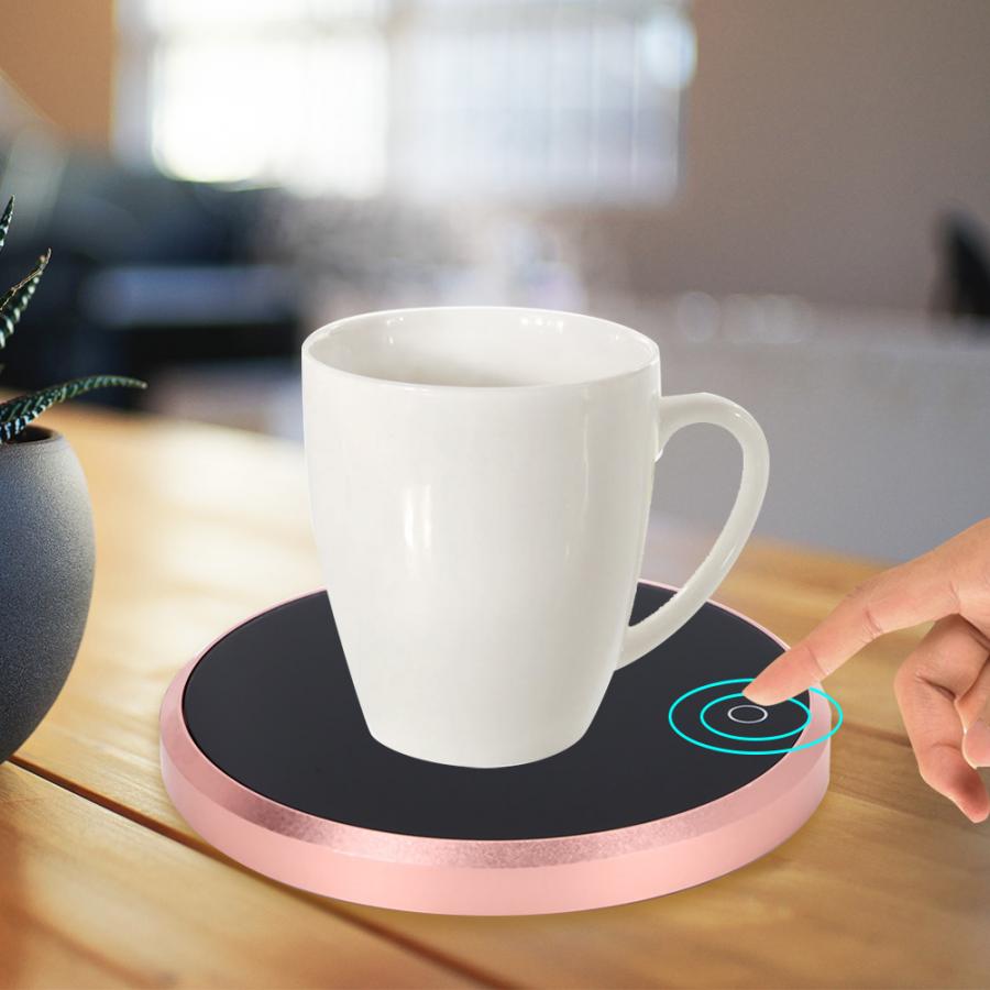 Smart touch termostat te kaffe mælk varmeisolering base tekande varmere kontor hjem te komfur 15w glas kop varmelegeme