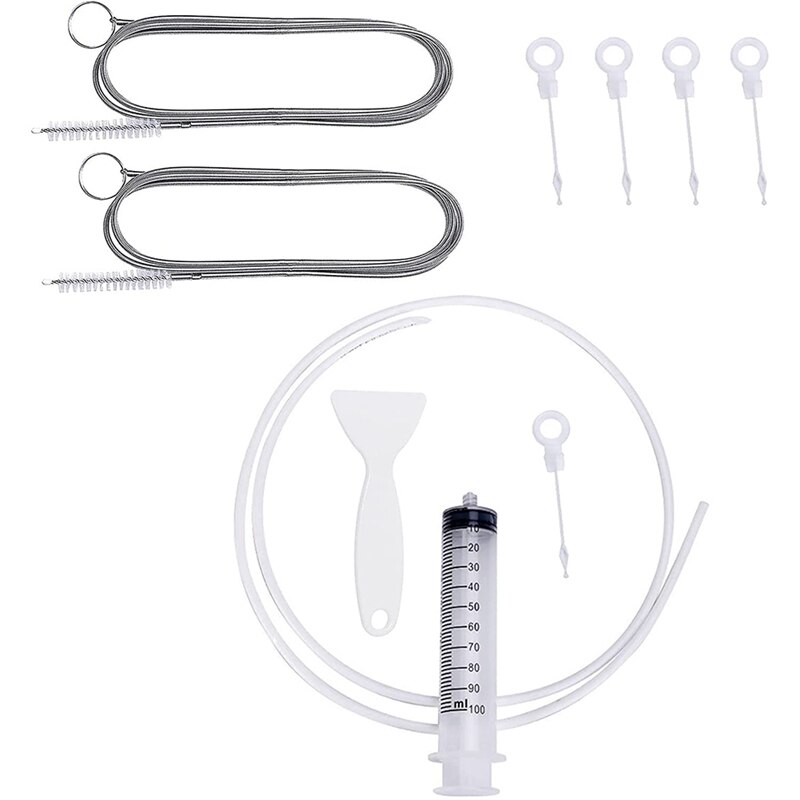 Fridge Drain Hole Cleaning Kit, Deicing Scoop Drain Hole Remover Reusable Refrigerator Cleaner, Pipe Cleaning Spiral: Default Title