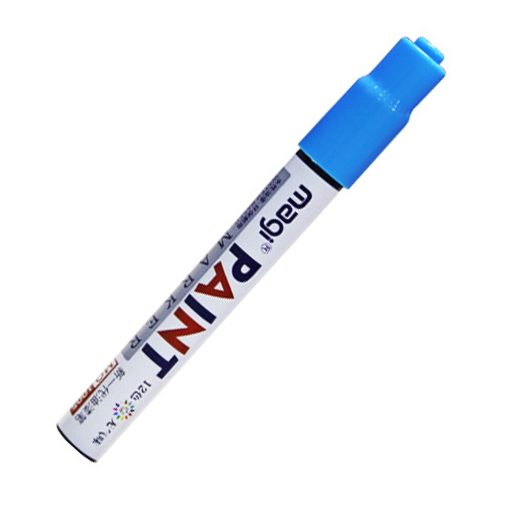 Umitive 1pcs Verf Marker Kan Niet Veeg De Band Touch Up Pen Album Graffiti DIY Wit Marker Pen: Light blue