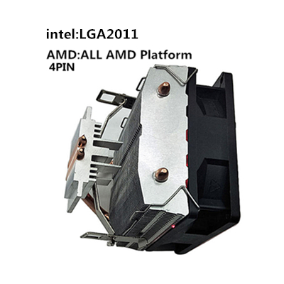 CPU Cooler 2 heatpipe 90mm LED cooling fan 4PIN CPU cooler 775 1150 1151 1155 1156 1366 support Intel AMD: Default Title