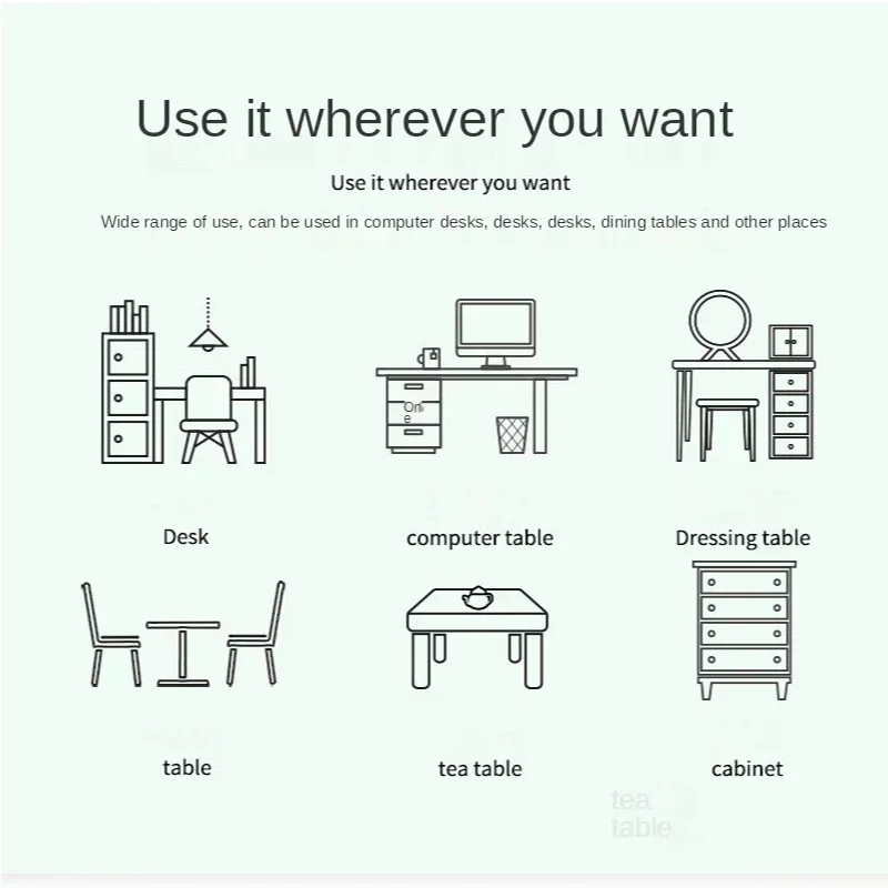 Alfombrilla de escritorio, alfombrilla de ratón para juegos, alfombrilla de escritorio grande para Gamer, alfombrilla de ratón de goma con grandes ondas artísticas, alfombrilla de ordenador de velocidad para oficina, alfombrillas Kawaii