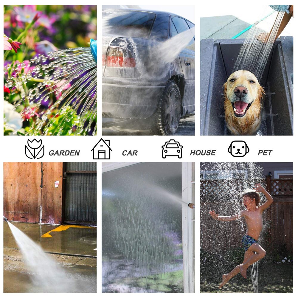Garden Hose Water Matal Connection Watering Hose High Pressure Car Wash Expandable Garden Magic Hose Pipe