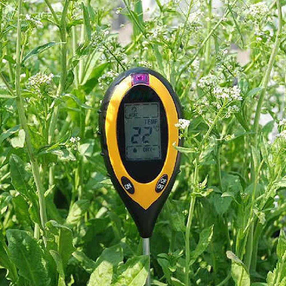 4 in 1 Moisture Temp Flower Meter Soil Moisture Monitor Acidity Measure Tool For Garden Plant Monitor