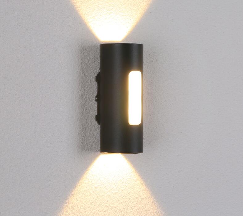 Udendørs 12w led cob vandtæt  ip65 aluminiums væglampe til veranda og havelampe  ac85-265v udendørs væglamper