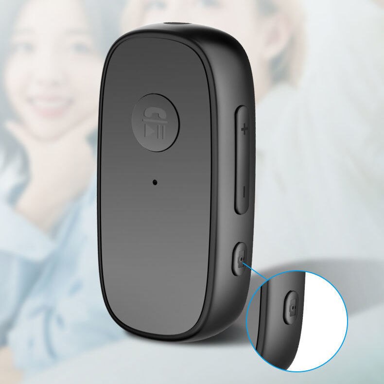 Jinserta lavalier bluetooth 5.0 mottagare hörlurar adapter en nyckel fjärrkamera stöd för hifi tf-kort musikuppspelning