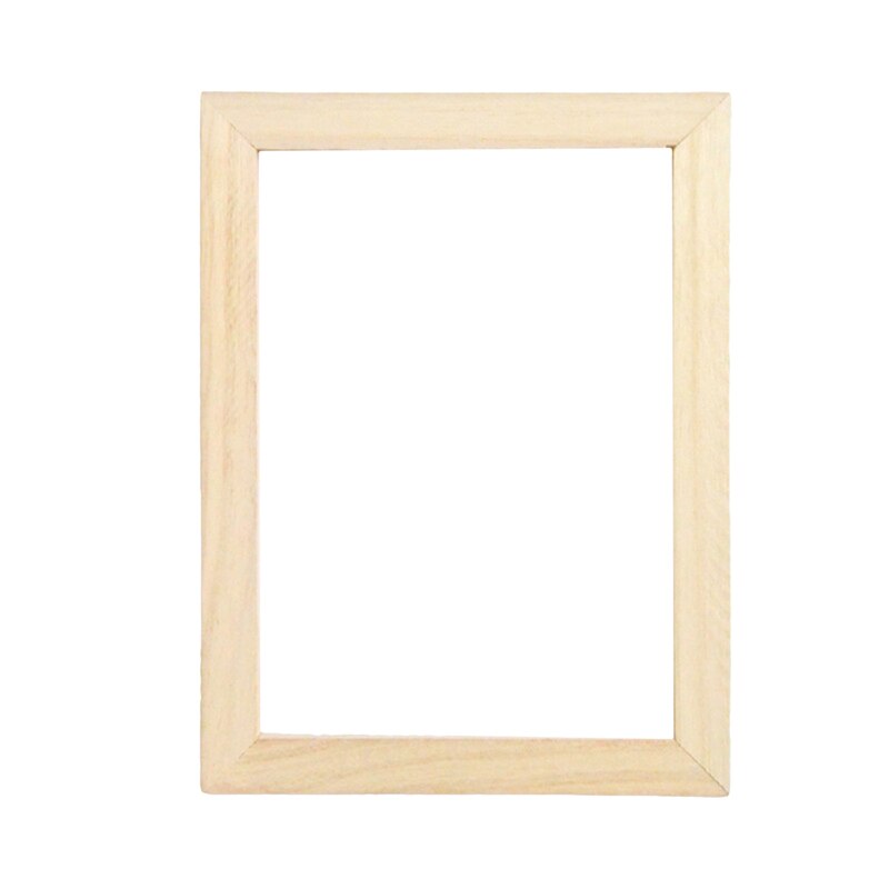 Paper Making Frame Screen DIY Wood Paper Making Papermaking Mould Crafts Handcraft Paper Recycling Tool Wooden Deckle Multi-size: 19x25cm