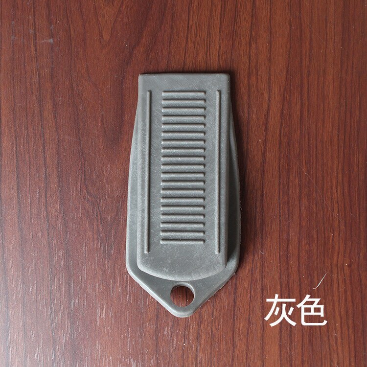 Equipo de protección para puertas de niños, Tope de puerta de seguridad inferior a prueba de viento, de goma, antipellizco: 1 PC Gray