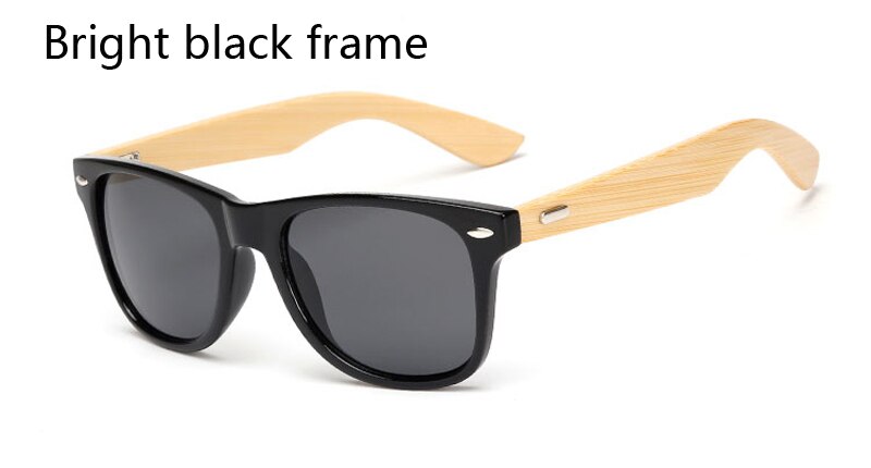16 farbe Bambus Sonnenbrille Männer Holz Sonnenbrille Frauen Spiegel Original Holz Sonnenbrille retro de sol masculino: wooden 1501 C1
