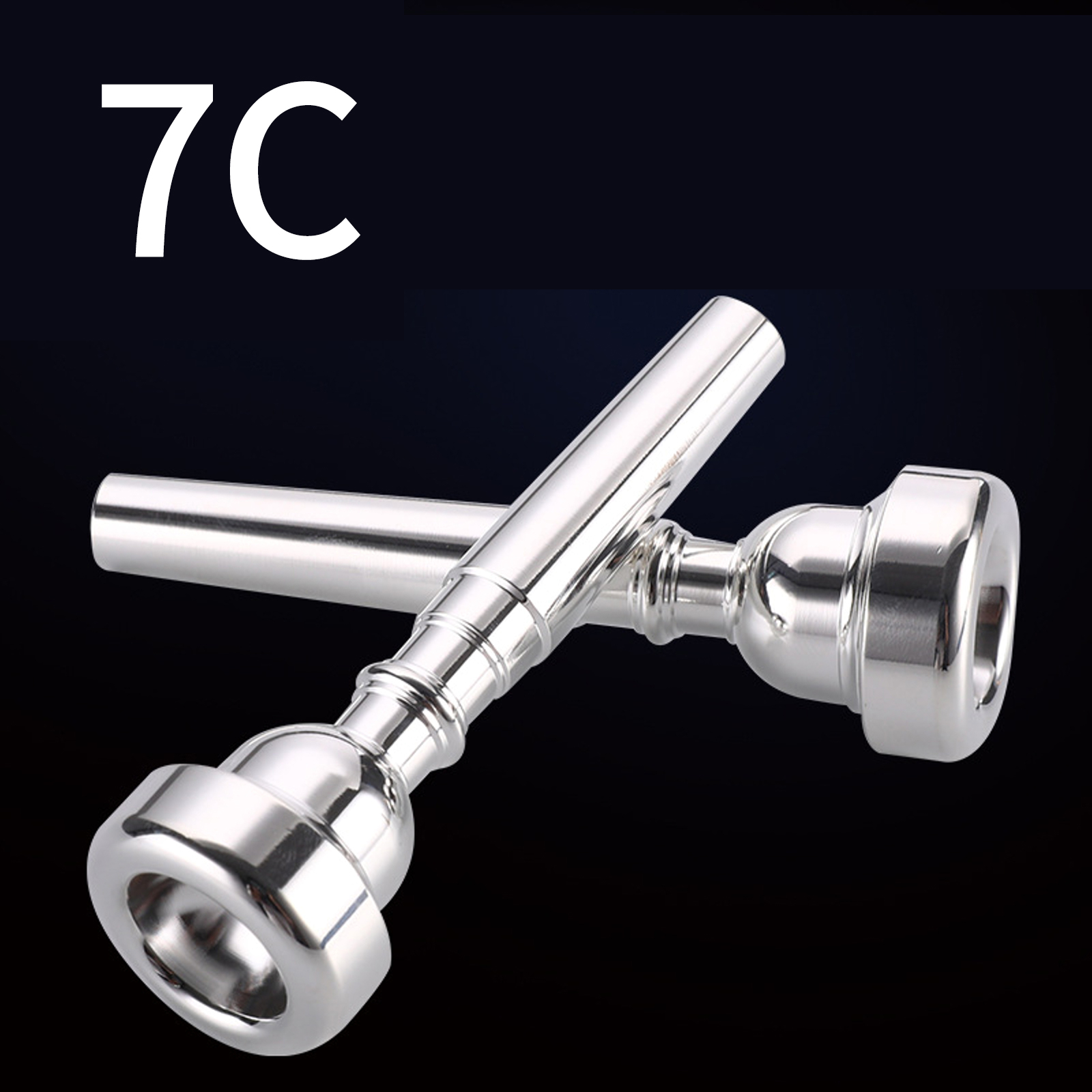 1.5C/3C/5C/7C Trumpet Mouthpiece Plated Copper Lightweight Practice Trumpet Mouthpiece For Bach Musical Instruments Accessories: 7C
