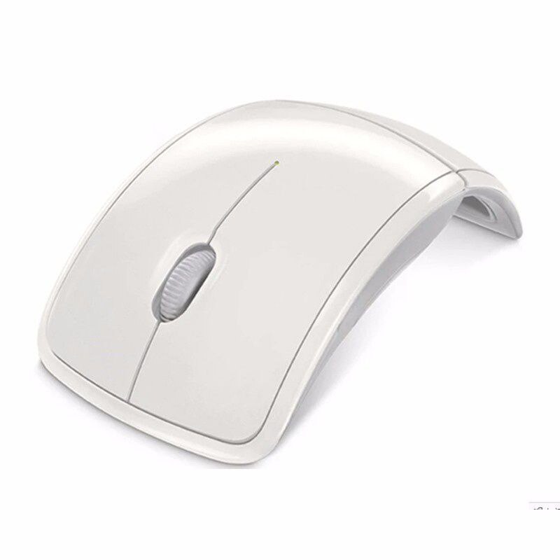 Vaorlo 2.4g mini trådløs mus sammenleggbar reise bærbar usb-mottaker optisk ergonomisk kontormus for pc bærbar mus spillere: Rød