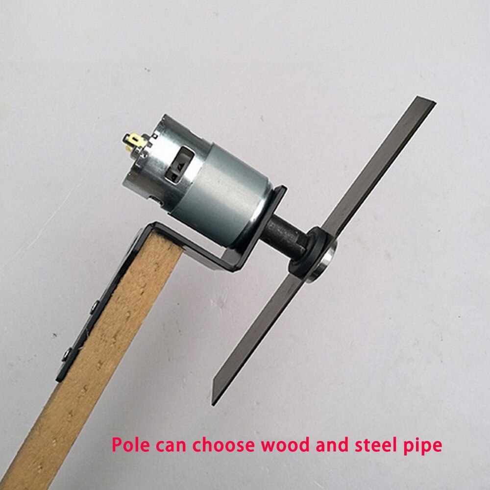 DIY Lawn Mower Set DC 12V 775 Motor Manganese Steel Blade Garden Mowing Tools Mini Grass Cutting Machine Tool