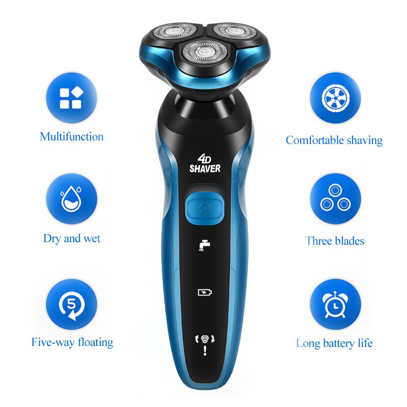 3D Floating Electric Shaver Washable Men Razor USB Charging Beard Trimmer 110V/220V Shaving Machine 41