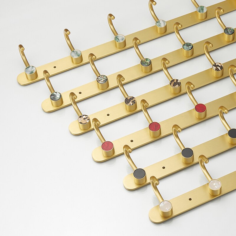 Metal Kitchen hook wall hanging bathroom hanger wall clothes row hook multiple colour