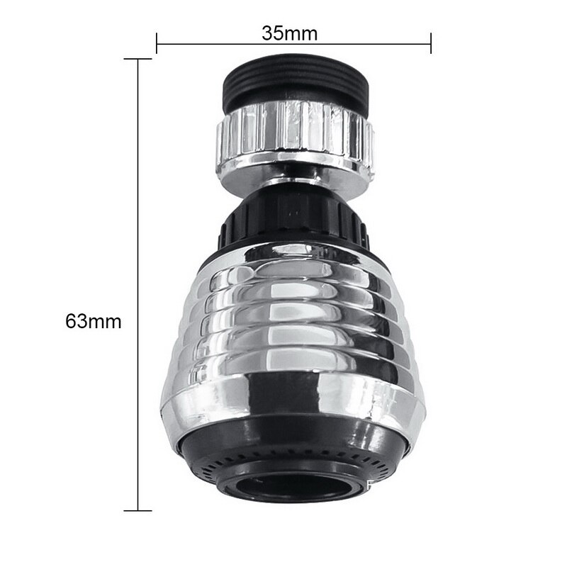 Keukenkraan hoge druk verlengstuk draaibare kraanbeluchter waterbesparende kraan mondstuk adapter badkamer wastafel accessoires keuken: 10
