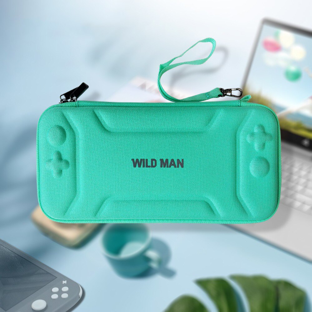 Nintend interruptor acessórios eva armazenamento caso duro duplo zíper escudo rígido de armazenamento de proteção carregando acessórios do console do jogo: green