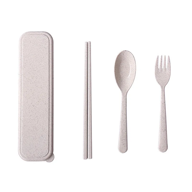 Juego de utensilios para acampar, juego de utensilios reutilizables con estuche, juego de cubiertos, tenedores, cuchara, vajilla, palillos para viajes, picnic, camping