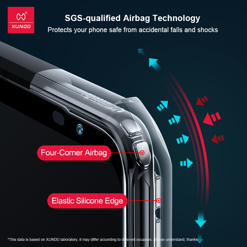 Xundd för asus rog phone 7 6 pro phone 7 ultimate-skal, stötsäkert pc- och tpu-krockkuddar, transparent linsskydd på baksidan