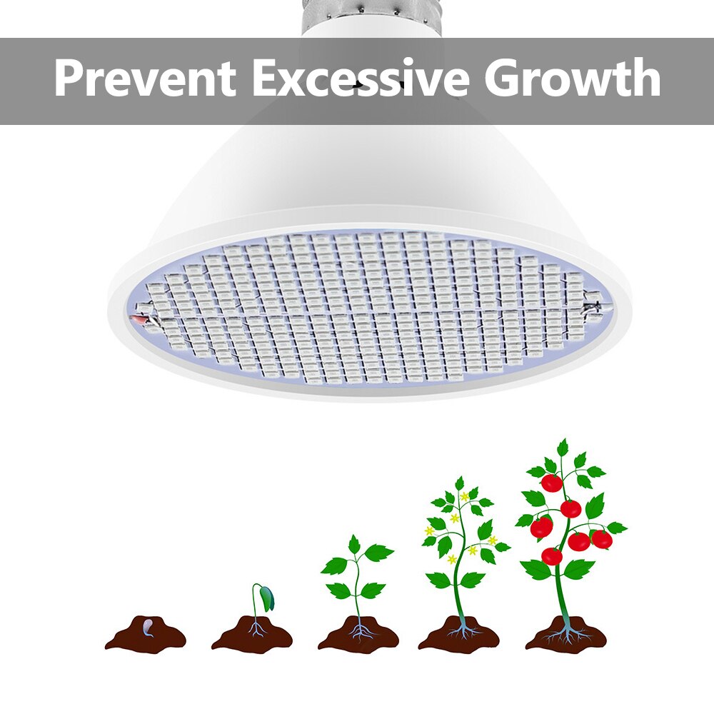 LED Grow Light Bulb for Indoor Plants Red&amp;Blue Spectrum 126/200/300 LEDs Plant Light Bulbs E27 Seedlings Hydroponic Growing Lamp