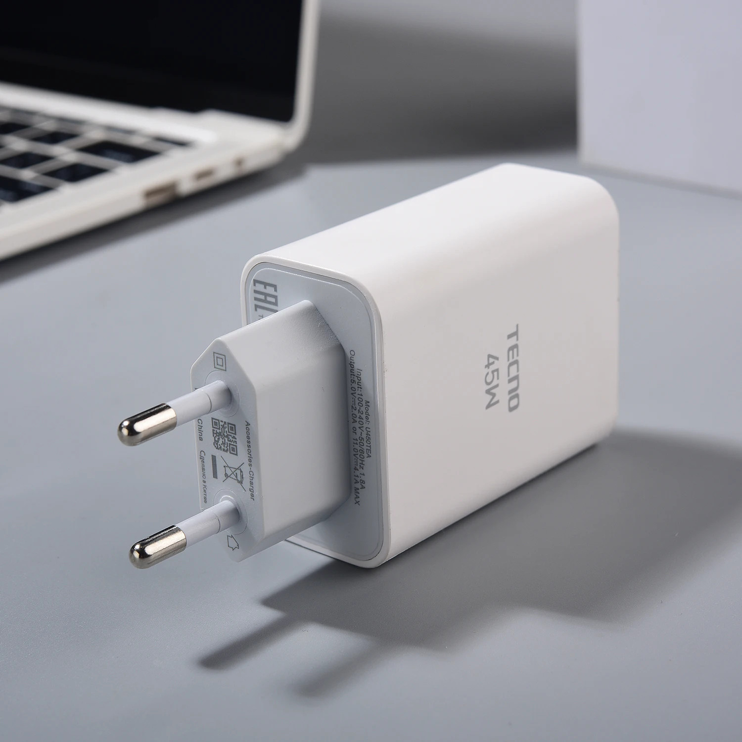 Tecno 45W Fast Charger EU Quick Charge Power Adapter USB Type C Cable For Tecno Spark 30 20 10 Pro+ Camon 20 30S 40 Pro Pova 6 5: DE