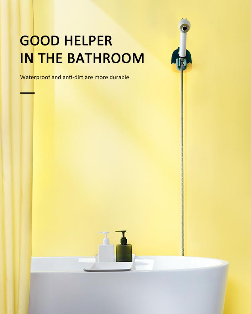 Cartoon Shower Head Fixed Seat Frame Without Punching Rain Base Adjustable Bathroom Suction Cup Nozzle Shower Bracket Bathroom