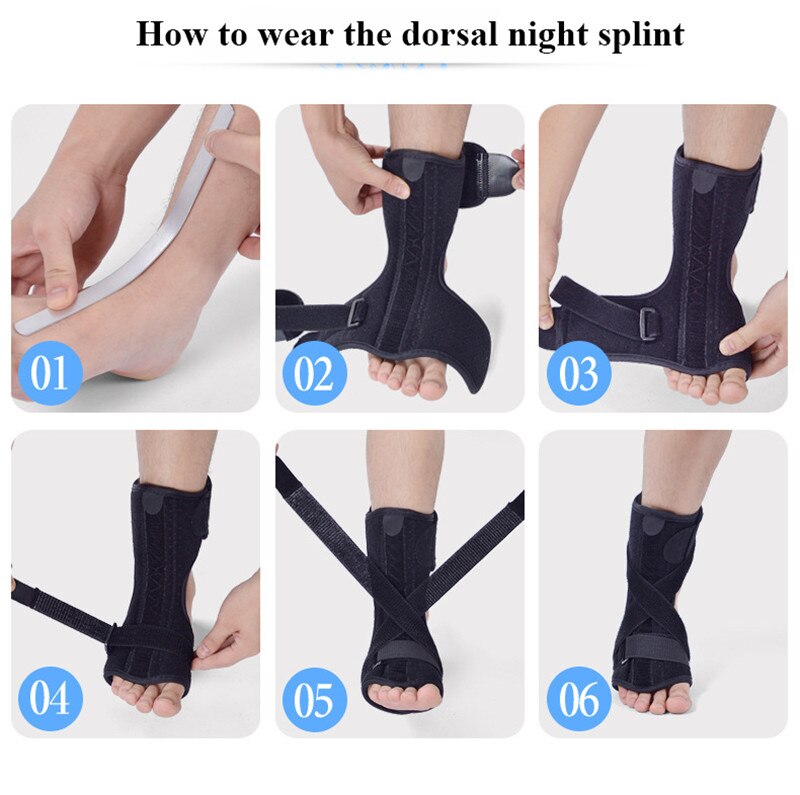 Fasciitis plantaris Dorsale Night & Day Spalk Voet Orthese Stabilizer Verstelbare Foot Orthopedische Brace Ondersteuning Pijnbestrijding