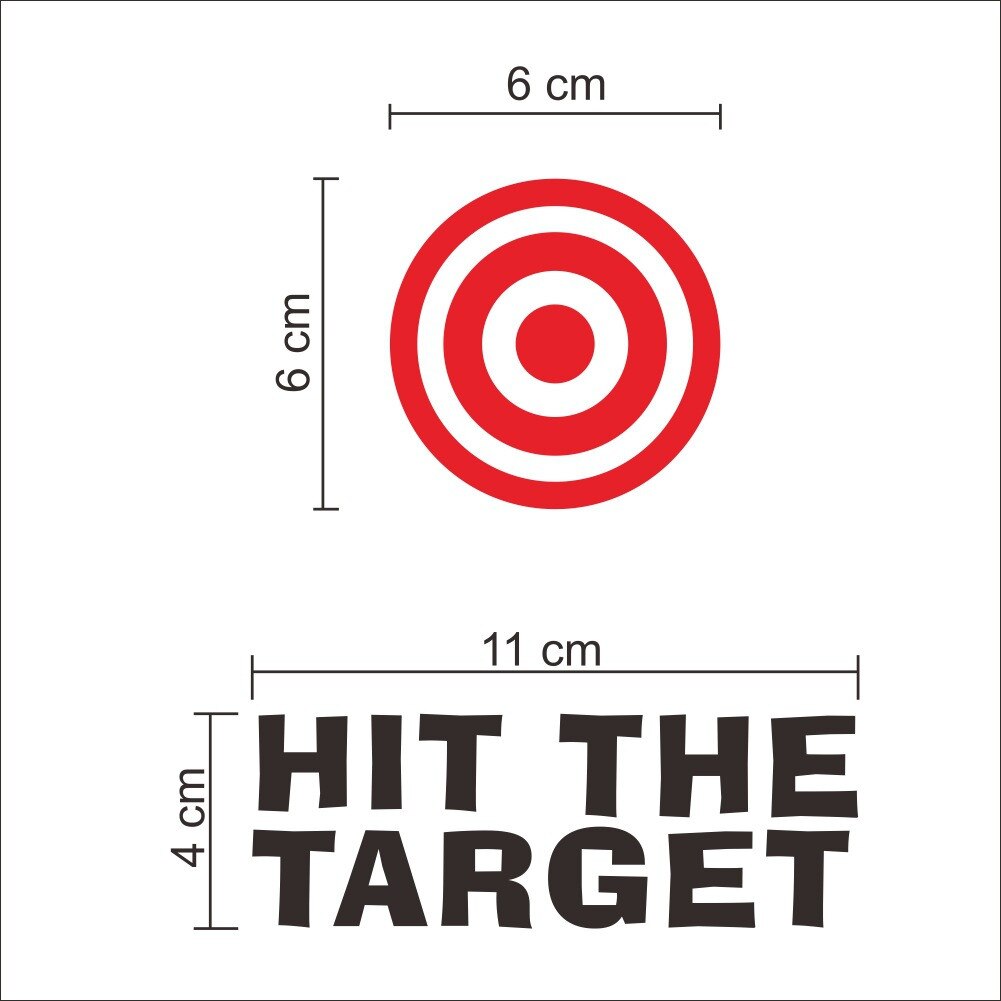 The Toilet Sticker With The Word Hit The Target Funny Toilet Or Pool Decoration Sticker